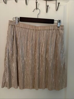 BCBGeneration Metallic Gold Skirt